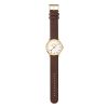 Mondaine MSE.40112.LG Evo2 40mm gold plated watch with brown strap