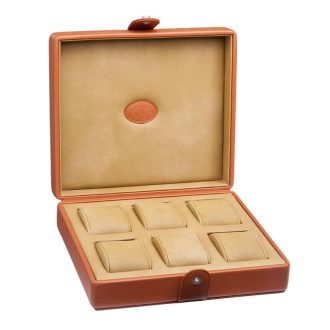 Underwood | Tan Leather Watch Storage Box | UN/210CALFTAN