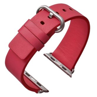 Marston | Red Compatible Leather Strap to fit Apple Watch® | APL-RED