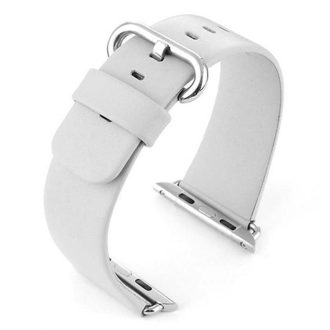 Marston | White Compatible Leather Strap to fit Apple Watch® | APL-WHT