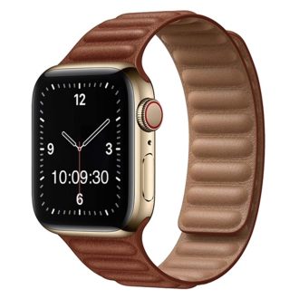 Camden | Brown Magnetic Leather Strap to fit Apple Watch® | APL1108
