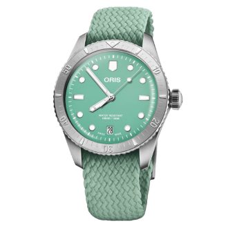 Oris | Diver's Sixty-Five Strap 'Cotton Candy' Green | 01 733 7771 4057-07 3 19 03S