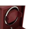 Wolf 461126 Cub bordeaux single watch winder with cover
