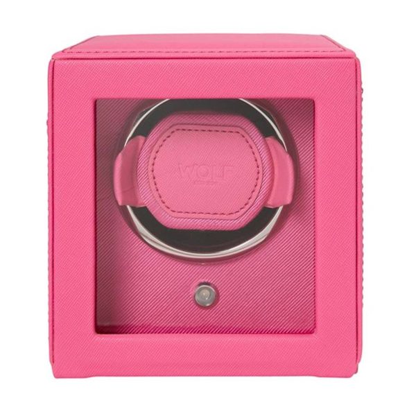 Wolf 461190 cub tutti frutti pink watch winder with cover
