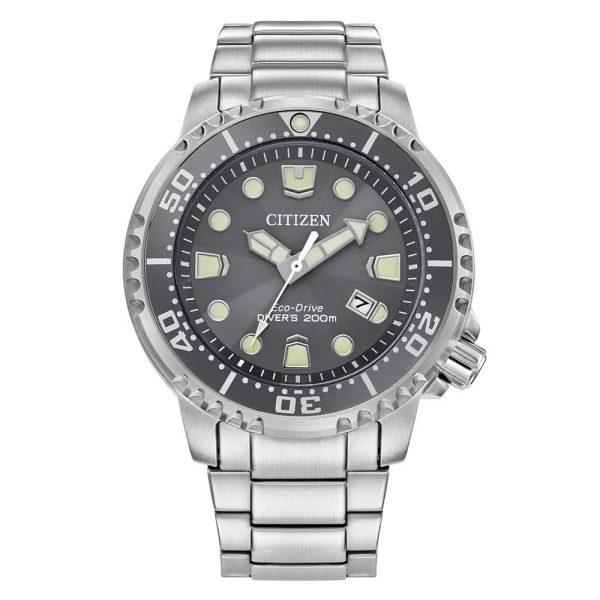 Citizen BN0167-50H promaster diver grey dial bracelet mens watch