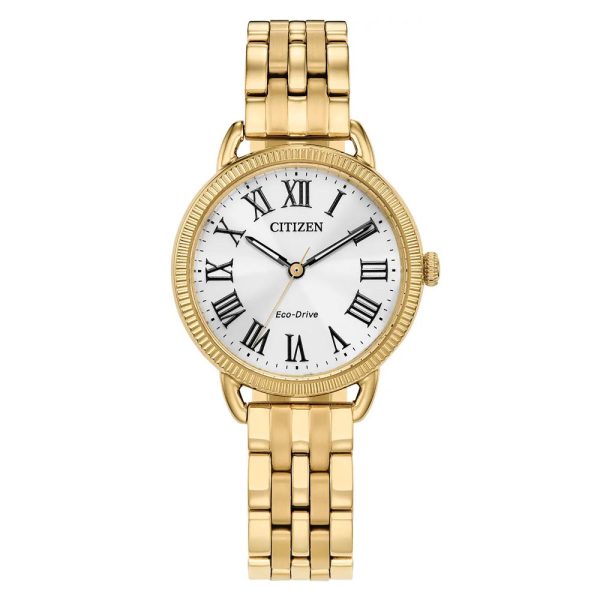 Citizen EM1052-51A Classic gold tone bracelet women's watch