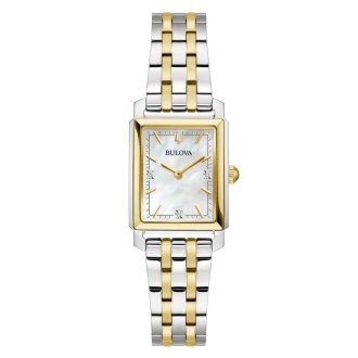 Bulova | Sutton Rectangular Bracelet Watch | 98P220