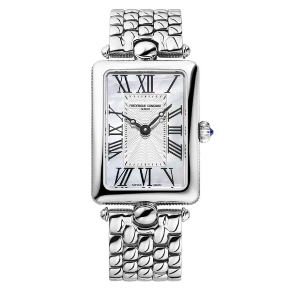 Frederique Constant FC-200MPW2AC6B Art Deco Caree stainless steel bracelet watch