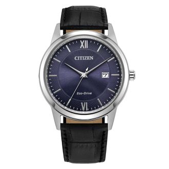 Citizen | Classic Blue Dial Leather Strap | AW1780-09L
