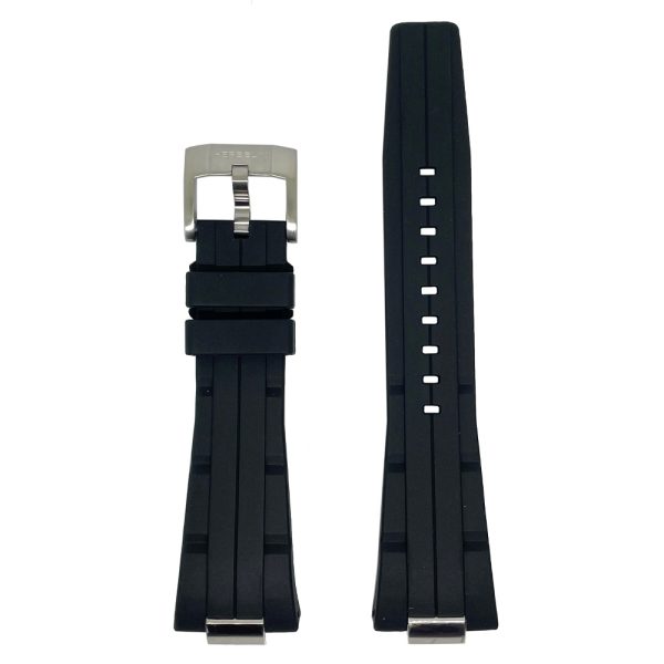 Herbelin black FKM strap for Cap Camarat 1646-25 645 CA 18F